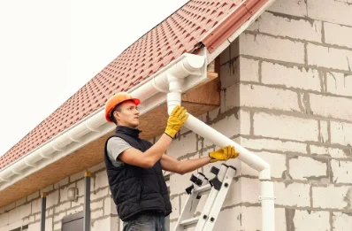 Pose et remplacement de gouttières à Kaltenhouse